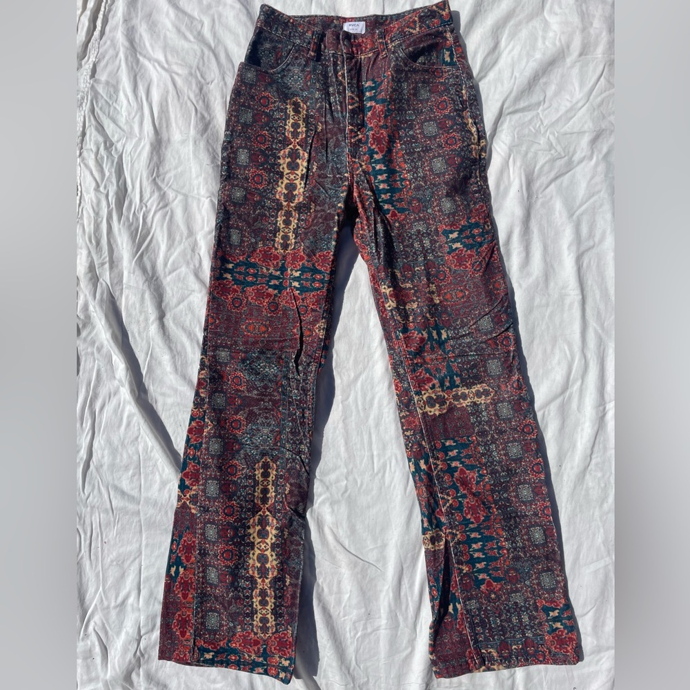 RVCA Multicolor Patterned Pants